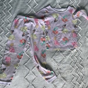 Disney Kids Pajama Set - Lavender with Princesses